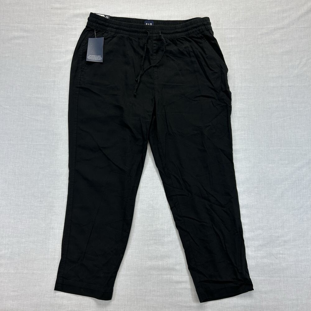 Gap NEW Pull On Pants Men's Size Large Drawstring Pockets Elastic Waist Casual